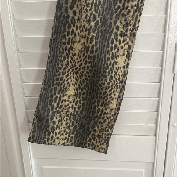 Roberto Cavalli Just Cavalli leopard Print Straight Leg Pants size L/XL - Picture 5 of 8